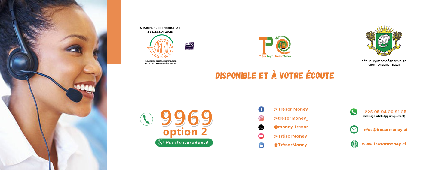 TRÉSORMONEY CI - La monnaie électonique du Trésor Public de Côte d'Ivoire